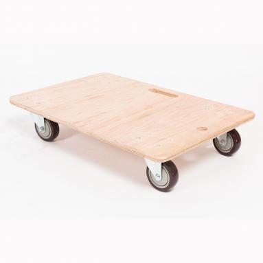 木板車 4"黑膠轆